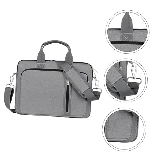 Bolso de mano para laptop con doble zipper y relleno a prueba de golpes miniatura 4