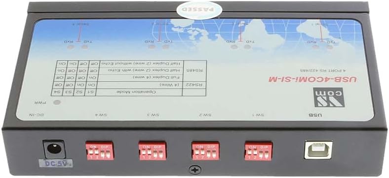 USB to Quad RS-422/485 Metal case with DIN-Rail