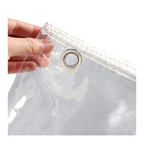 Lonas impermeables transparentes de 420g/m² con ojales para ventanas 4