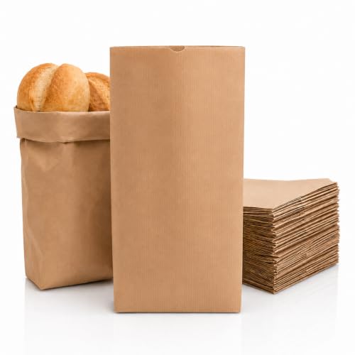 Sachets kraft robustes à fond plat 17 x 26 cm pour épicerie fine - 8