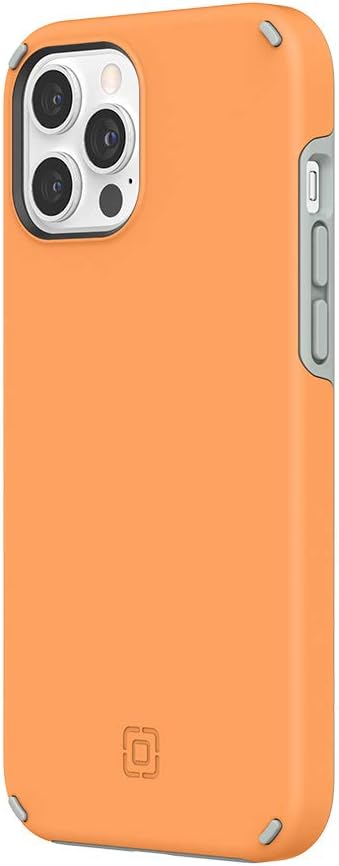 حافظة Incipio Duo لهاتف iPhone 12 Pro Max مقاس 6.7 بوصة متوافقة مع Magsafe والشحن اللاسلكي، حافظة حماية رفيعة مزدوجة الطبقة مع حماية من السقوط بطول 12 قدمًا، غطاء ممتص للصدمات ومقاوم للخدش - كليمنتين