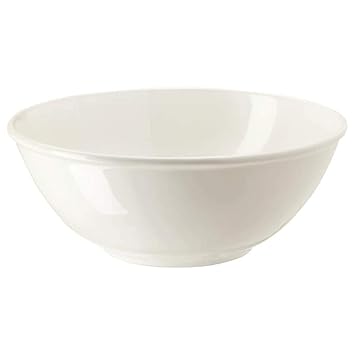 Digital Shoppy VARDAGEN Stoneware Serving Bowl, off-white24 cm (9 inches)