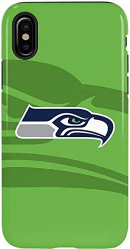 Skinit Pro Phone Case Compatible with iPhone X - Officially Licensed NFL Seattle Seahawks Design