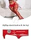 ohyeahlady Strumpfhosen Damen Ouvert Socken Strümpfe Sexy Strapsstrümpfe Schwarz Offener Schritt Große Größen Strapse Dessous Spitze Übergroße Elastisch Strapsstrumpfhose Rot,L-XXL