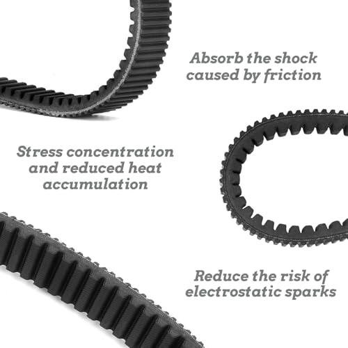 Image of LOONGPART Heavy Duty Drive Belt 3211162 Compatible with Polaris Ranger 800 2010-2012 & RZR 800 EPS - Replaces 3211133, 3211118, 24C4022