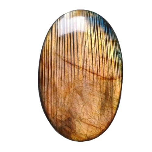 Cabochon labradorite dorée naturelle 52x33x7mm pour fabriquer bague et collier