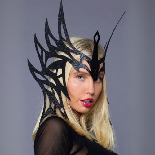 Tocado Warrior Head Piece Negro No Aprieta Accesorios Mujer Cómodo 2