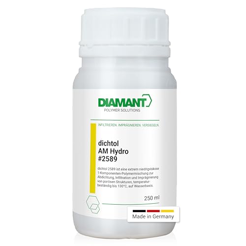 DIAMANT Polymer Dichtol AM Hydro for Sealing and impregnating 3D Prints, Sealing Agent for additive Manufacturing, Solvent-Free Sealer for 3D Printed Parts (250 ml)