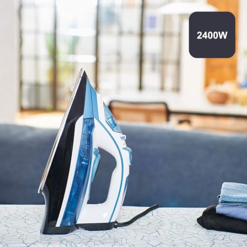 Miniatura 2 de Black Decker Bxir2402e - Plancha De Vapor 2400w Potencia Vapor Continuo Golpe De Vapor 140 G Min Planchado Vertical Suela Acero Inoxidable Sistema Antical Y Antigoteo Blanco Y Azul