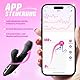 G Punkt Vibration für Frauen Sexspielzeug Stoßvibrator, 7x10 Puls-Stoßmodi Sex Spielzeug für die Paare Klitoris Stimulator G-Punkt-Vibratoren App Paarvibrator Auflegevibrator Stoßdildo Schwarz