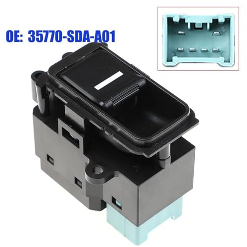 Interrupteur de fenêtre 35770-SDA-A01 à 6 broches pour commande fluide de vitre Accord 7