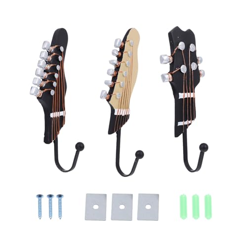 Ciieeo Ganchos de Pared Forma Guitarra Resina
