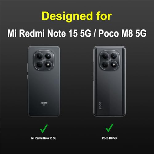Image of Zapcase Back Case Cover for Redmi Note 15 5G | Compatible for Redmi Note 15 5G Back Cover | Liquid Silicon Magic Case with Camera Protection | Black