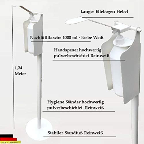 Désinfectant pour les mains blanc d'extérieur et intérieur - 3