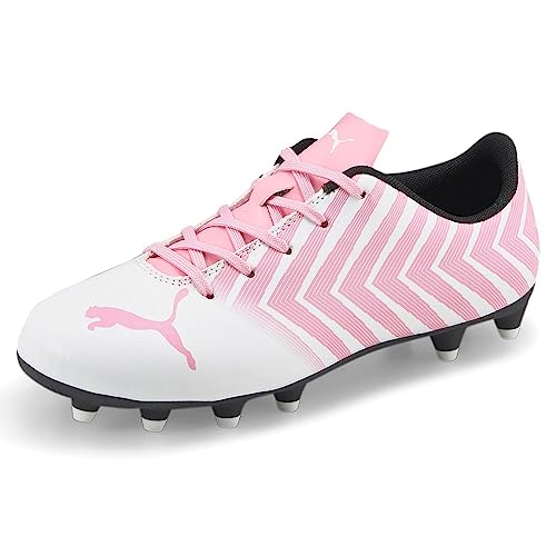 Puma - Juniors Tacto Ii Fg/Ag Shoes, Size: 10 M US Toddler, Color: Puma White/Prism Pink