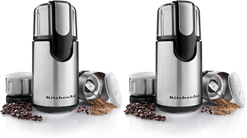Image of KitchenAid Blade Coffee Grinder and Spice Grinder Combo Pack, Onyx Black,4 oz (Pack of 2)