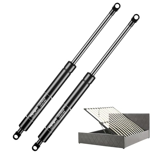 Vepagoo Gasfedern 700mm 250N/25kg für Wohnmobil Bett Boot Bett Abdeckung Tür Deckel Boden Luke Tür Schuppen Fenster und andere Schwerlastanwendungen, M6 Ösenköpfe (8mm Durchmesser), 2er Set