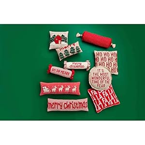 Mud Pie Christmas Farm Tree Pillow 18 x 18 Holly