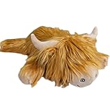 Legend & Co. Weighted Stuffed Animals 20' | 4.2 lbs Highland Cow Plush for Adults & Kids | Comforting & Relaxing Plush Throw Pillow | Super Soft | Anxiety - Autism - Companionship