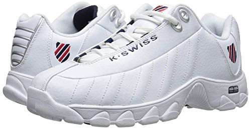 K-Swiss Men's ST329 CMF Training Shoe (11 M US, White Navy/Red)