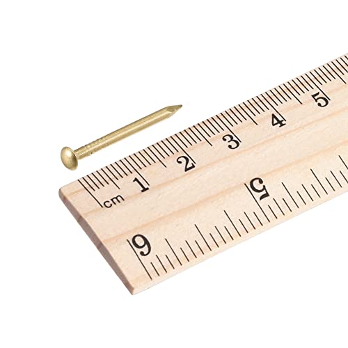 QUARKZMAN Kleine winzige Messingnägel 2x25mm für DIY Dekorative Bilder Holzkisten Haushaltszubehör 50 Stück