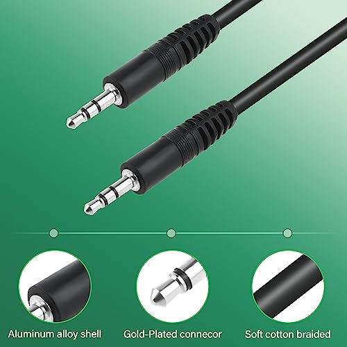 Cable AUX de audio 3.5mm de 6ft miniatura 5