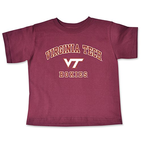 NCAA Virginia Tech Hokies Toddler Short Sleeve Tee, 2 Toddler, Maroon