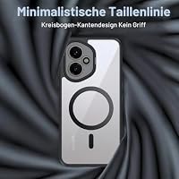 Tieeyivv Magnetische Hülle für Honor 400 5G Case für Magsafe,Cover Dünne Flexibles Silikon + PC Acryl Rückseite Schutzhülle Stoßfeste Ultraflaches Hybrid-Design Case – Ansicht 3
