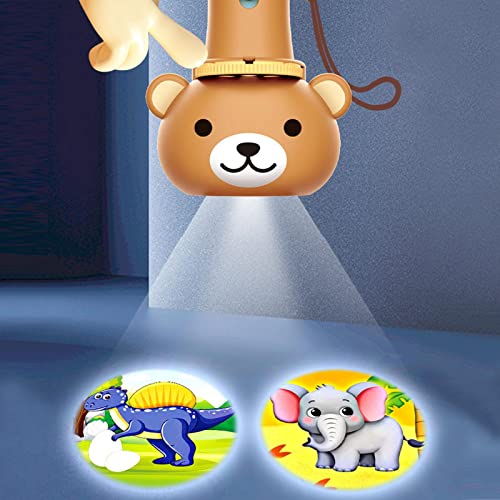 Lanterna infantil | Lanternas em urso,Lanternas projetor para crianças com 24 padrões, brinquedos ed