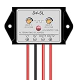 URANT Adjustable LED Flashing Relay Module,Suitable for Automotive Warning Lights,Emergency Beacons, and Turn Signals.It Features Dual Output Timers Controlled by DC 4.5-30V-D4