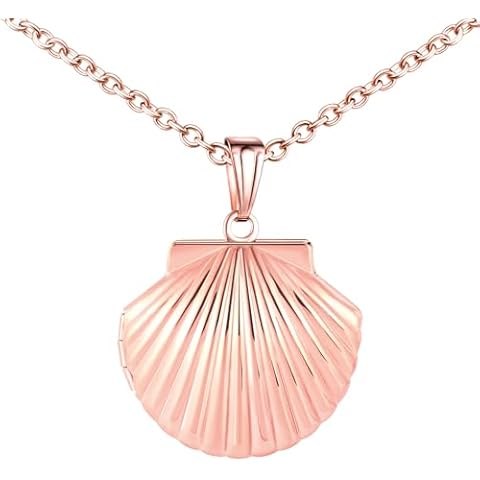 MICMIF Women's Sea Shell Locket Necklace Cover