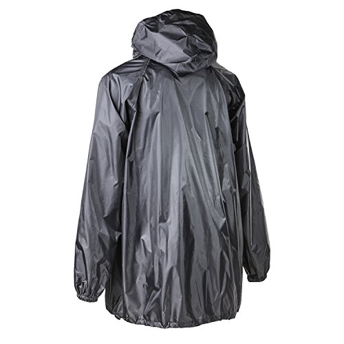 4ucycling Raincoat Easy Carry Wind Rain Jacket Poncho Coat Outdoor,Black/Green one Size,Updated Version
