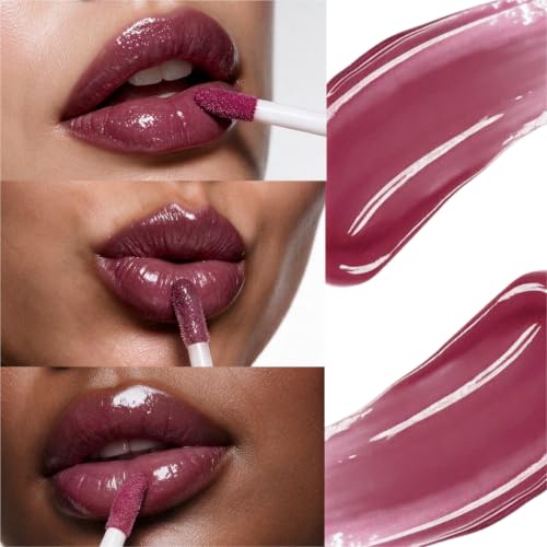 Image of High Glaze Tinted Lip Gloss, Zero Stickiness, Barely Blushing 5.5g | Marula Oil & Hyaluronic Acid, Mirror Shine, Ultra-Glossy Finish, For Plush, Hydrated Lips