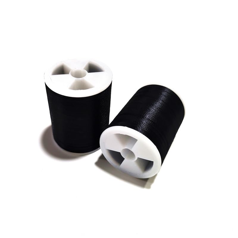 KALAVARMA Fishing Rod Wrapping Thread for Rod Guide Buliding, 2PCS Size C 300Yds/Spool Nylon Threads Tip Guide Eyelet Winding Line Broken Fishing Pole Repair Kits