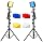 PHOPIK Dimmable 5600K LED Video Light with Adjustable Tripod Stand & Color Filters, 2-Pack Continuous Photography Lighting for Webcam, Zoom, Streaming, YouTube, TikTok, Photography Lighting
