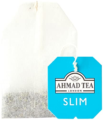 Ahmad Tea Green Tea, Lemon, Mate, & Matcha 'Slim' Natural Benefits Teabags, 20 Ct (Pack Of 6) - Caffeinated & Sugar-Free #TOP2
