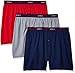Hanes Men's 3-Pack X-Temp Performance Cool Checker Polyester Boxers, Assorted, Large