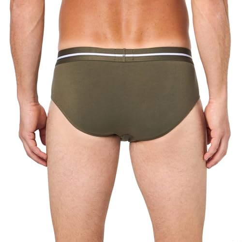 BOSS Men's 3-Pack Bold Logo Hipster Briefs3
