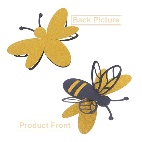 Vinilos decorativos 3D con diseño de abejas, set 12 piezas miniatura 3