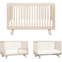 Babyletto Hudson 3-in-1 Convertible Baby Crib - GREENGUARD Gold Certified - Convertible Crib to Toddler Bed and Daybed - Ba