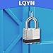 Padlocks with Same Key, LQYN 12 Pcs Laminated Keyed Padlock (1-9/16