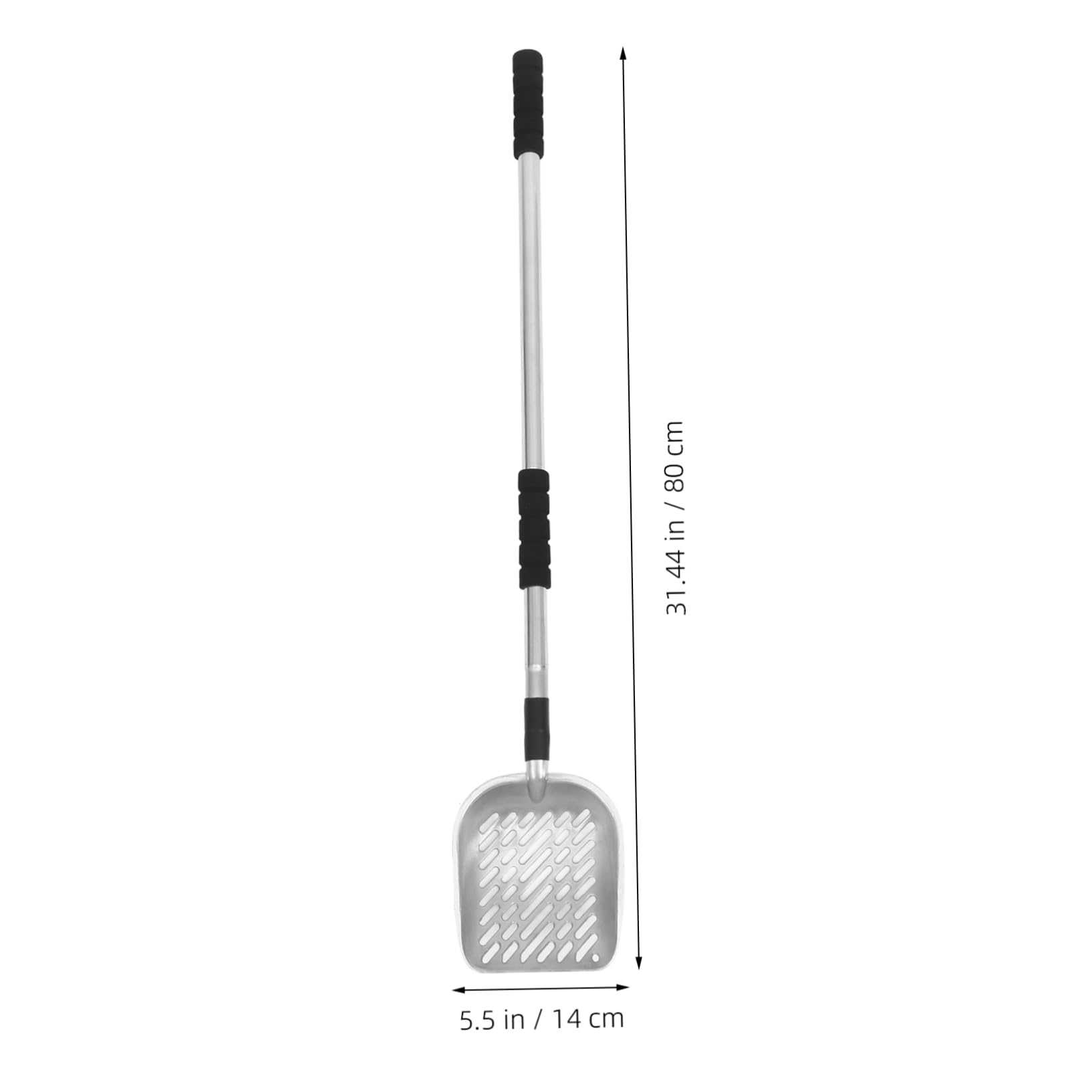 HONMEET Long Handle Cat Litter Scoop Ergonomic Pet Waste for Litter Box Cleaning Quick Sifting Action Reusable Tool for Household Tasks for Cats and Pets