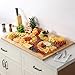 36 x 24 Extra Large Bamboo Cutting Board for Kitchen, Cutting Board Stove Top Cover with Handle, Butcher Block Chopping Board with Juice Groove, Large Charcuterie Board Over the Sink