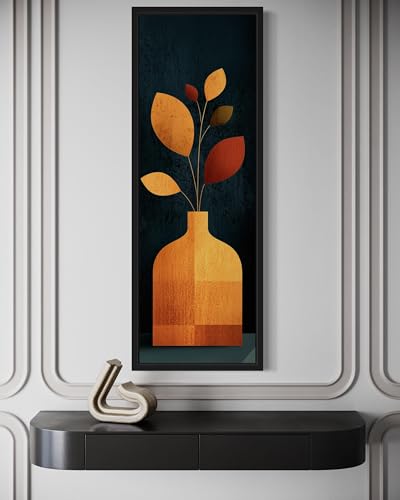 Tableau vertical en forme de vase impression sur toile salon