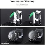 K&F CONCEPT 77mm UV CPL ND1000 Filter Kit Optical Glass Nano-Coated with Lens Caps and Cleaning Cloth for Camera Lens (Nano-D Series)