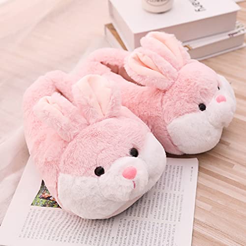 HANDKEI Women's Bunny Slippers - Funny Animal Indoor Plush Slippers4