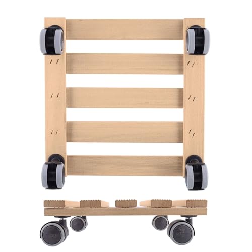 Miniatura 3 de Wagner Soporte Con Ruedas Para Plantas Paletti 29 X 29 X 8 Cm I Base Para Plantas Con Ruedas De Interiores I Madera Maciza Con Certificado Fsc , Natural I Capacidad De Carga 100 Kg - 20043701