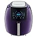 GoWISE USA GWAC22006 5.8-Quart Air Fryer, 6 PC Accessory Set + 50 Recipes (Plum), QT