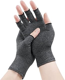 ACWOO Arthritis Gloves, Compression Gloves for Arthritis Pain Relief, Breathable Comfortable Anti-Arthritis Gloves for Women & Men, Fingerless Design, Provide Support and Warmth to Promote Healing (M)