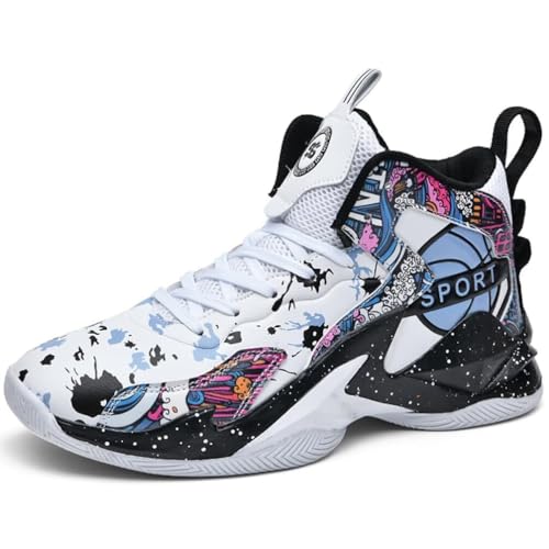 Zapatillas de baloncesto para hombre, de caña alta, informales y aptas para entrenamiento.